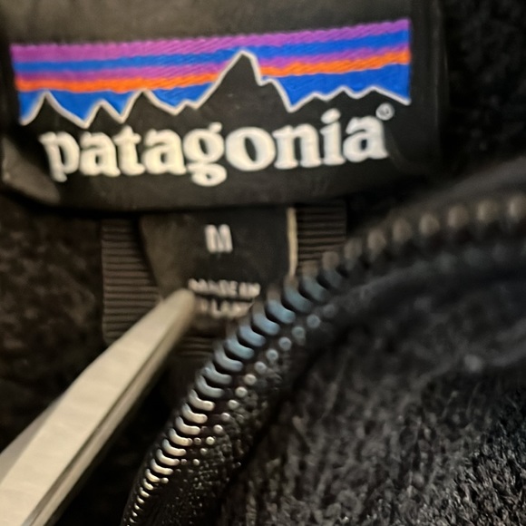PATAGONIA Women’s Fleece Full-zip Jacket Size M, Black - Picture 4 of 7